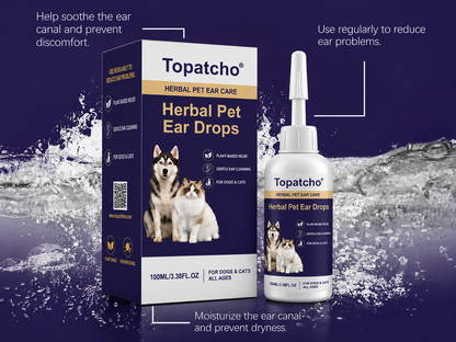 Topatcho™ 🍃 Gentle Clean & Calm Pet Ear Drops